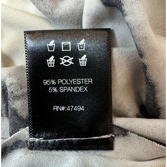 Norma Kamali Convertible Flared Skirt Dress M Black Tie Dye Off Shoulder Bandeau - Picture 12 of 16